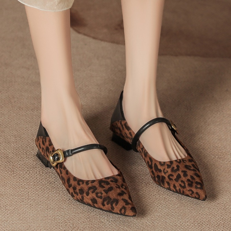 Women Shoes Elegant - أحذية ماري جين النسائية الأنيقة بمقدمة