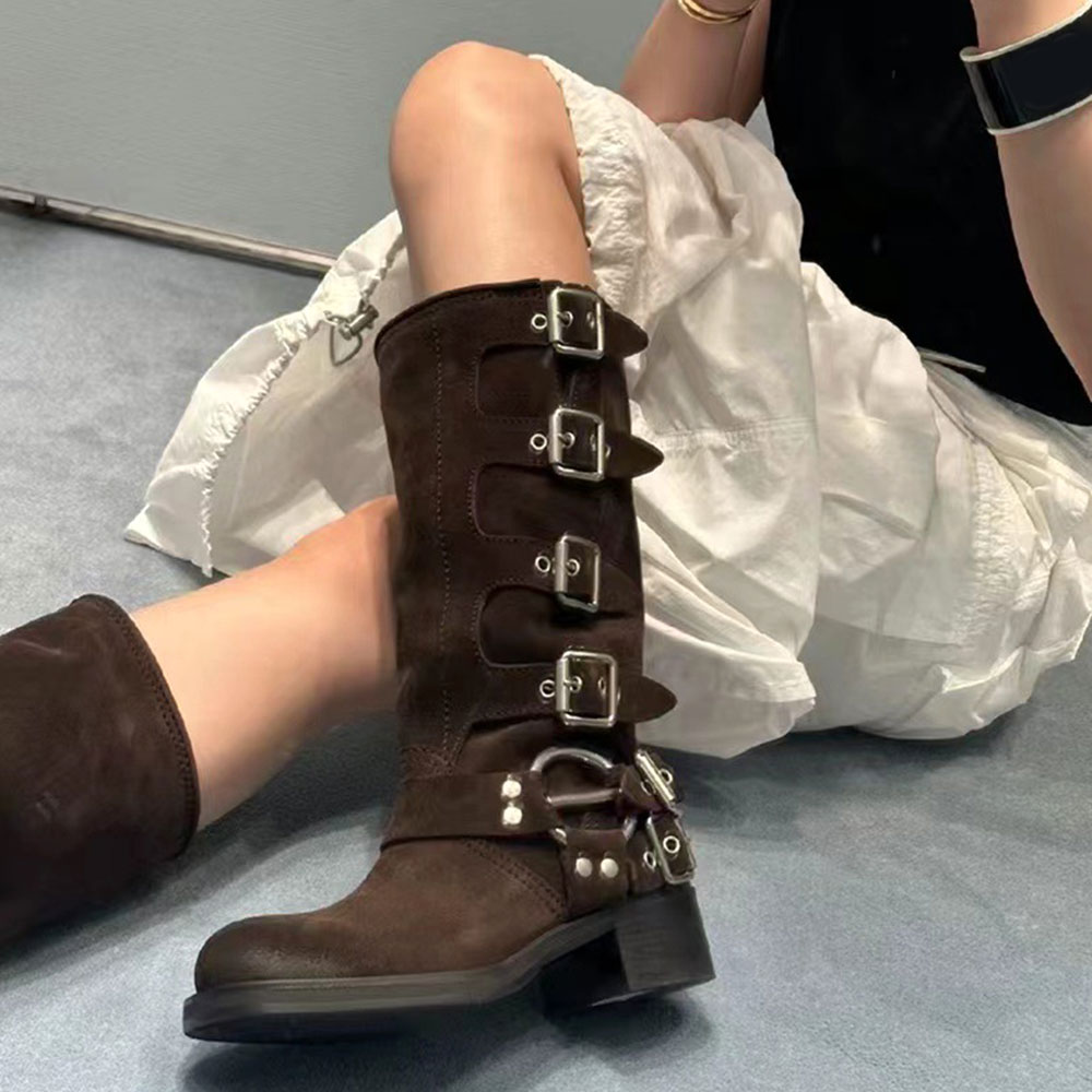 Women'S Shoes Y2K - العلامة التجارية الجديدة القفار خمر y2k