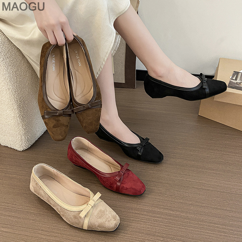 Women Shoes Elegant - أنيقة القوس ساحة تو المرأة الخريف