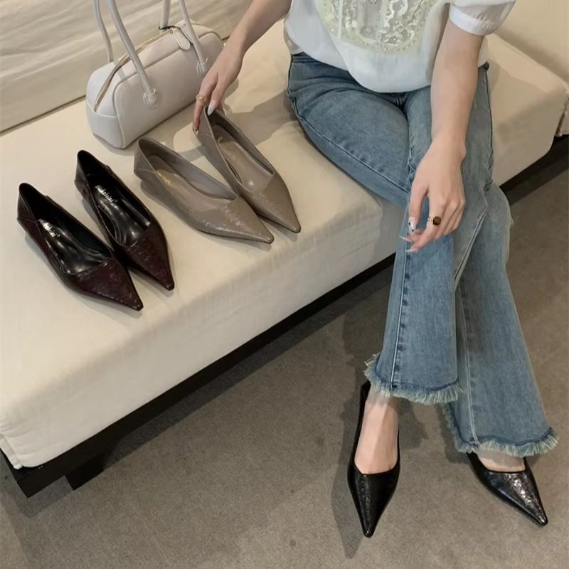 Women Shoes Elegant - أحذية نسائية صيفية بمقدمة مدببة، صنادل