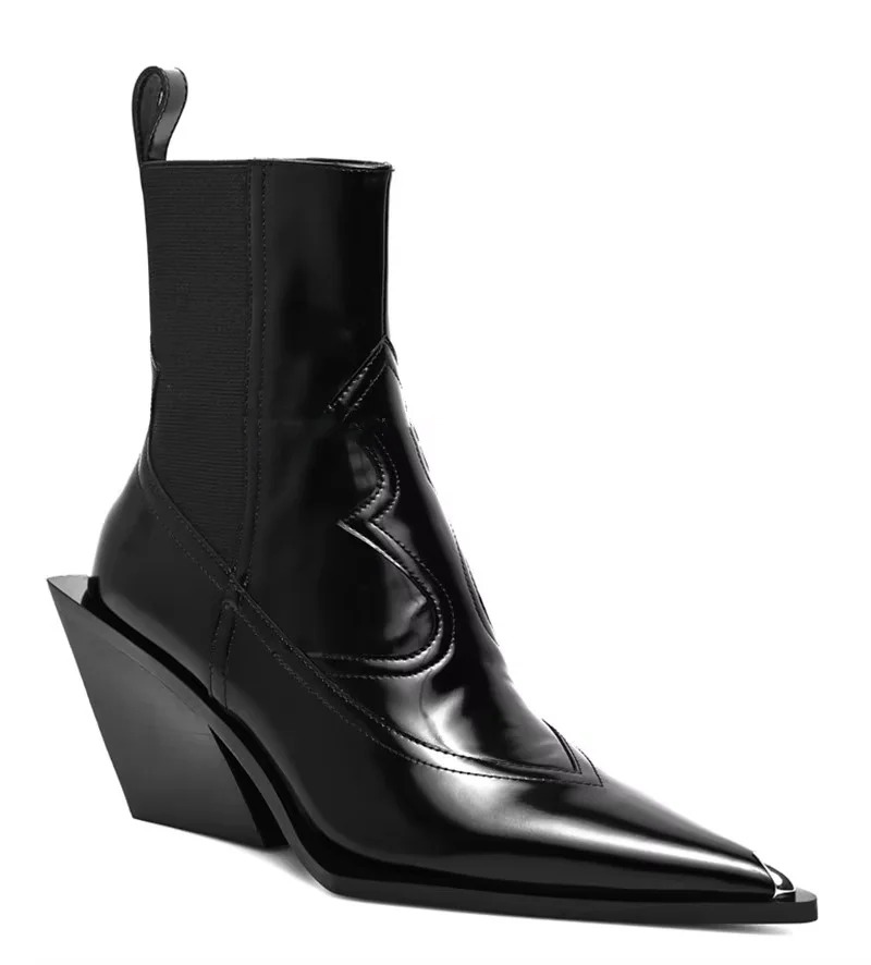Women'S Shoes Chelsea - أحذية نسائية جديدة بكعب سميك وحزام