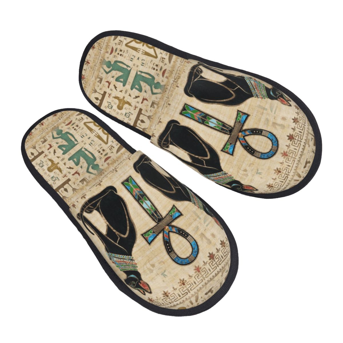 Women Shoes Egypt - القطط المصرية المخصصة والعنخ الصليب مريح