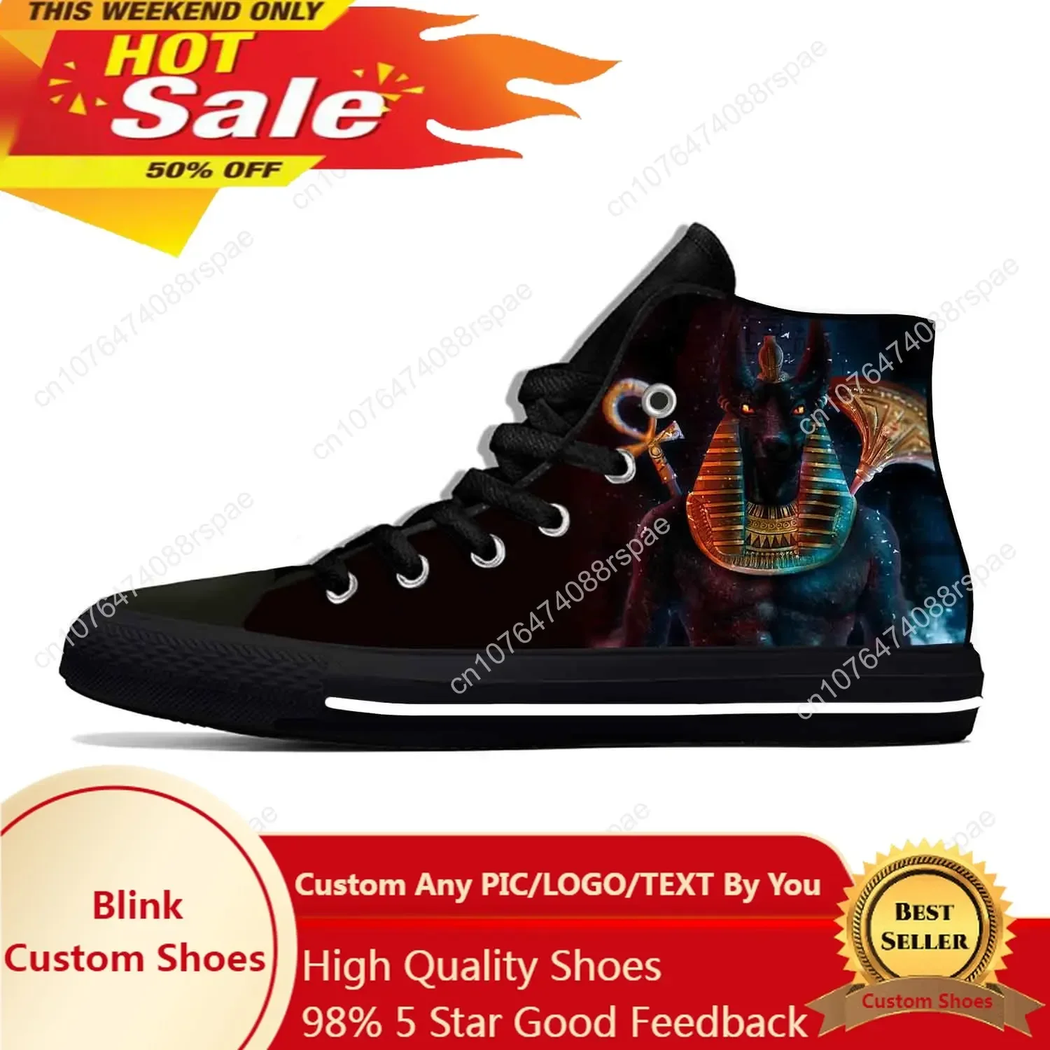 Women Shoes Egypt - أحذية رياضية عصرية مضحكة بتصميم أنوبيس