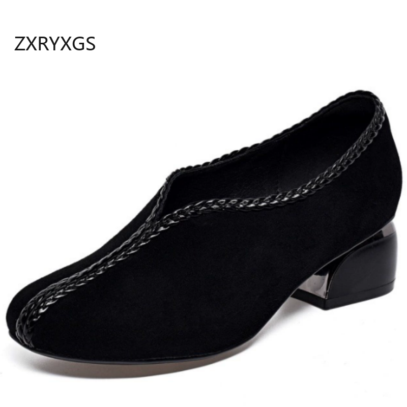 Women Shoes Size 4 In Cm - أحذية ZXRYXGS الفاخرة من جلد الغنم