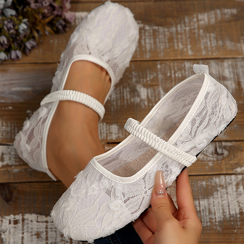 Women Shoes Elegant - أحذية امرأة تنفس شبكة حذاء مسطح