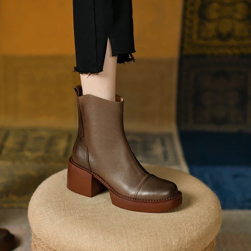 Women'S Shoes Chelsea - أحذية نسائية شتوية 2026 من الجلد