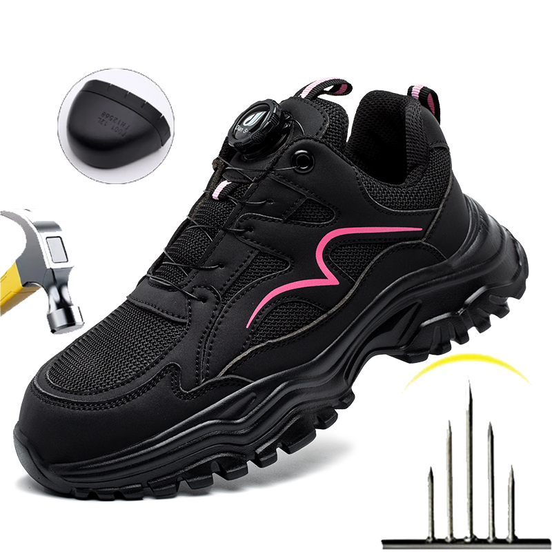 Mesh Sneaker Women - أحذية عمل نسائية ذات مقدمة فولاذية،