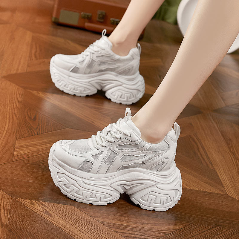Mesh Sneaker Women - أحذية رياضية نسائية أنيقة بنعل سميك،