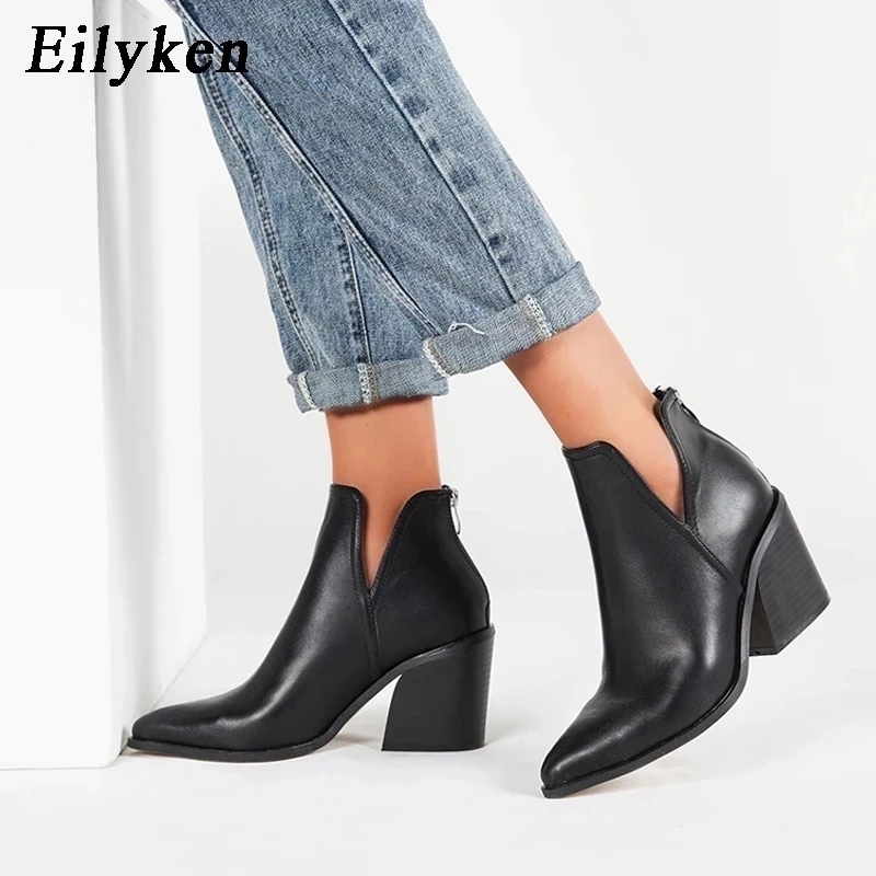 Women'S Shoes Chelsea - أحذية Eilyken النسائية القصيرة ذات الكعب