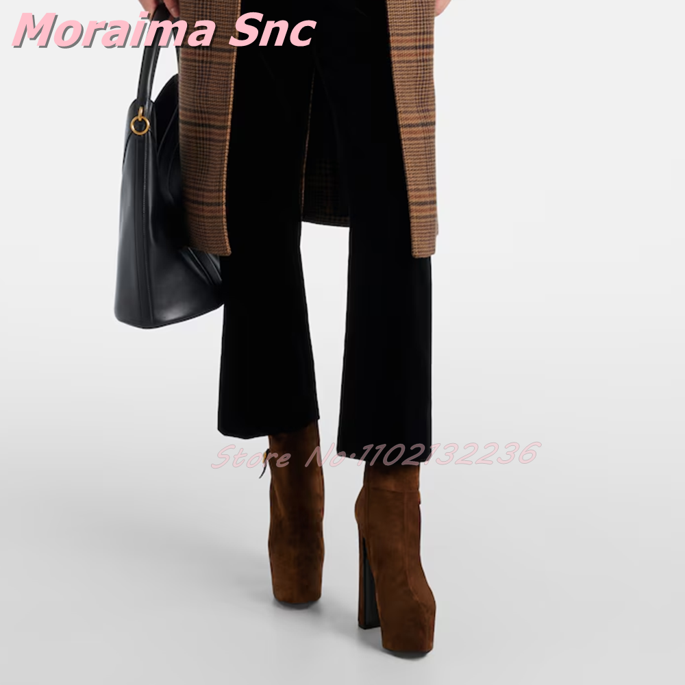أحذية نسائية قصيرة من الجلد ال - مراجعة Block Heel Ankle Boots وسعره