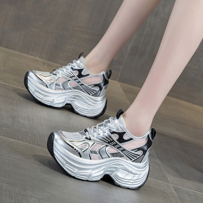 أحذية رياضية نسائية بمنصة خفية - مراجعة Mesh Sneaker Women وسعره