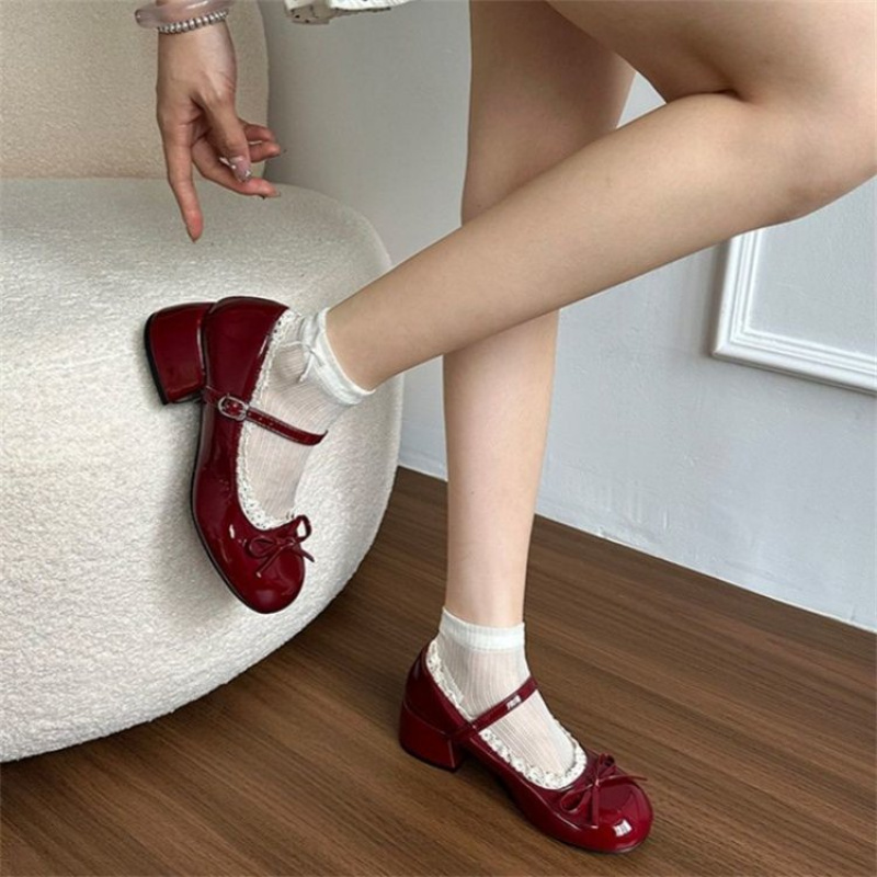 أحذية باليه نسائية راقية لربيع - مراجعة Women'S Shoes Burgundy وسعره