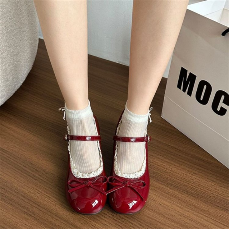 أحذية باليه نسائية راقية لربيع - مراجعة Women'S Shoes Burgundy وسعره