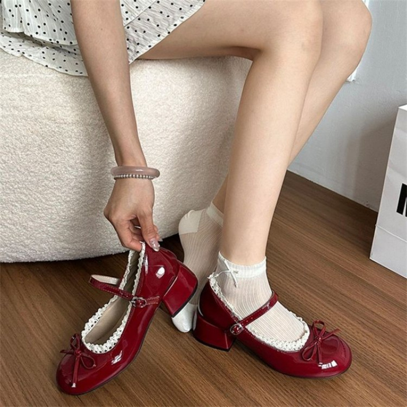 أحذية باليه نسائية راقية لربيع - مراجعة Women'S Shoes Burgundy وسعره