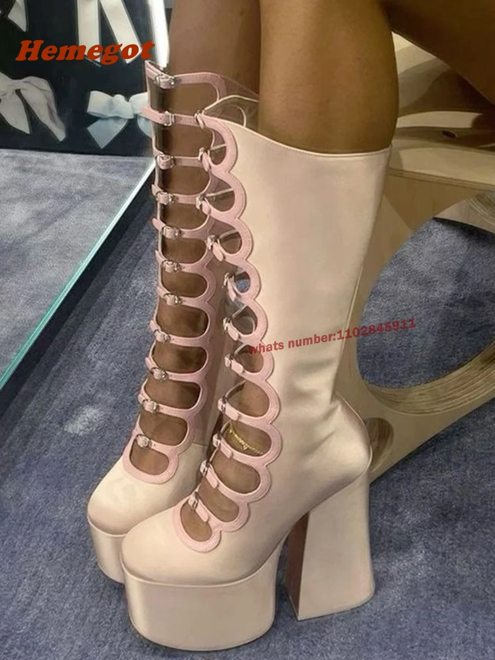 أحذية رقص وردية ذات نعل سميك م - مراجعة Women Shoes Zipper وسعره
