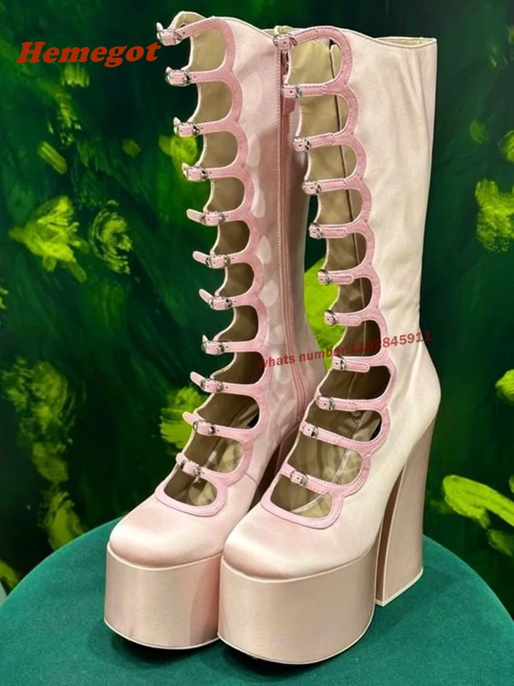 أحذية رقص وردية ذات نعل سميك م - مراجعة Women Shoes Zipper وسعره