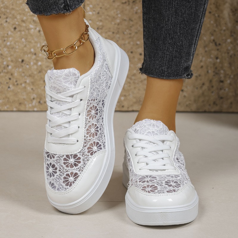 أحذية رياضية نسائية بيضاء كبير - مراجعة Mesh Sneaker Women وسعره