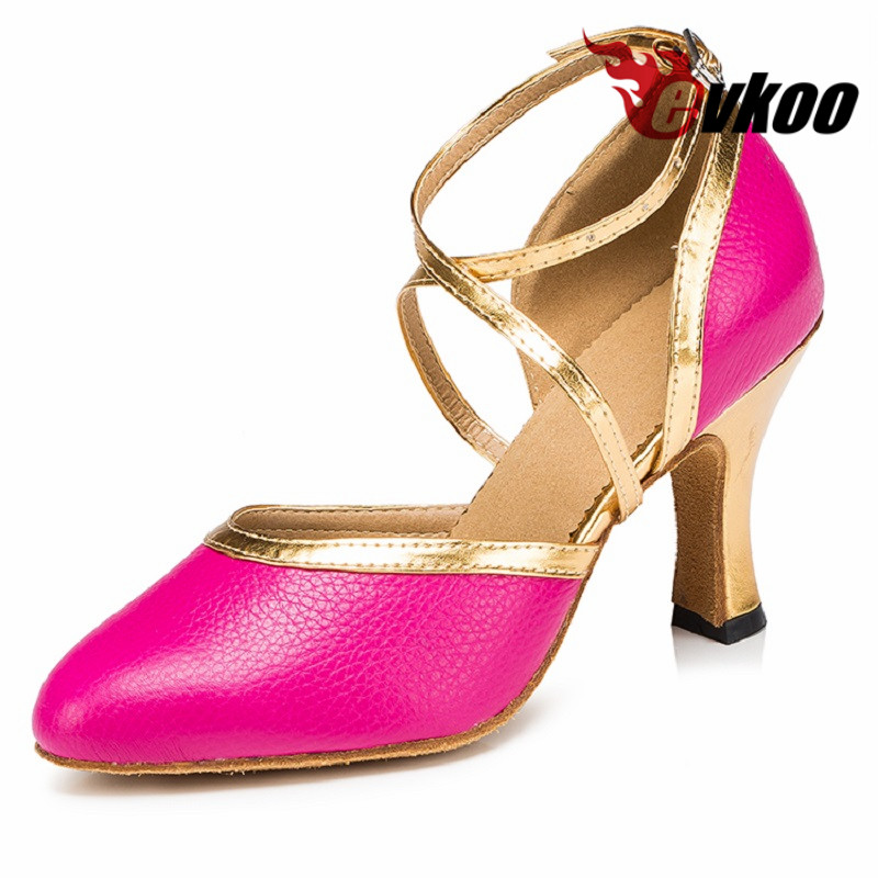 أحذية رقص لاتينية وردية مخصصة  - مراجعة Women Shoes Size 4 In Cm وسعره