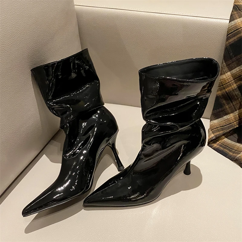 Aneikeh التجاعيد تصميم مطوي بر - مراجعة Women'S Shoes Chelsea وسعره