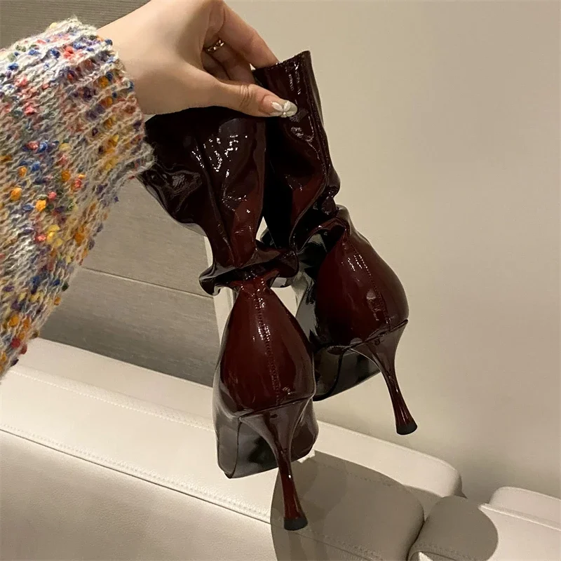 Aneikeh التجاعيد تصميم مطوي بر - مراجعة Women'S Shoes Chelsea وسعره