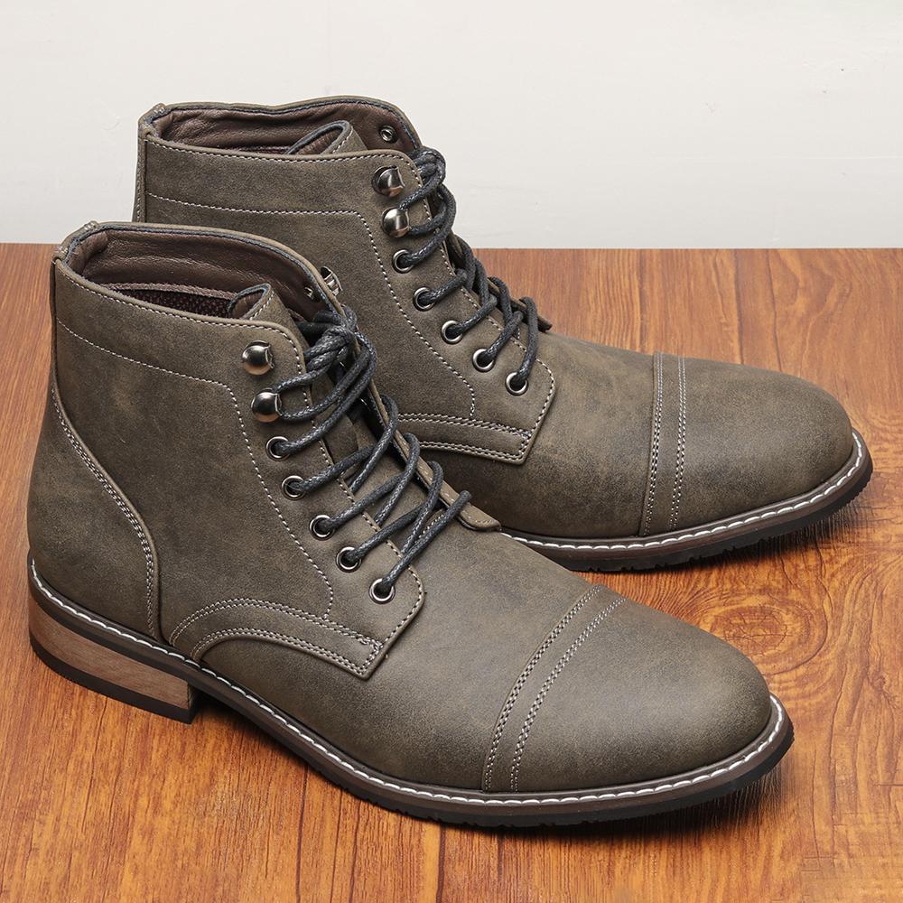 أحذية رجالية، أحذية برباط للرج - مراجعة Block Heel Ankle Boots وسعره