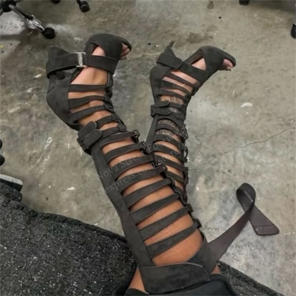 صندل طويل عصري جديد صيف 2026 ب - مراجعة Women Shoes Zipper وسعره