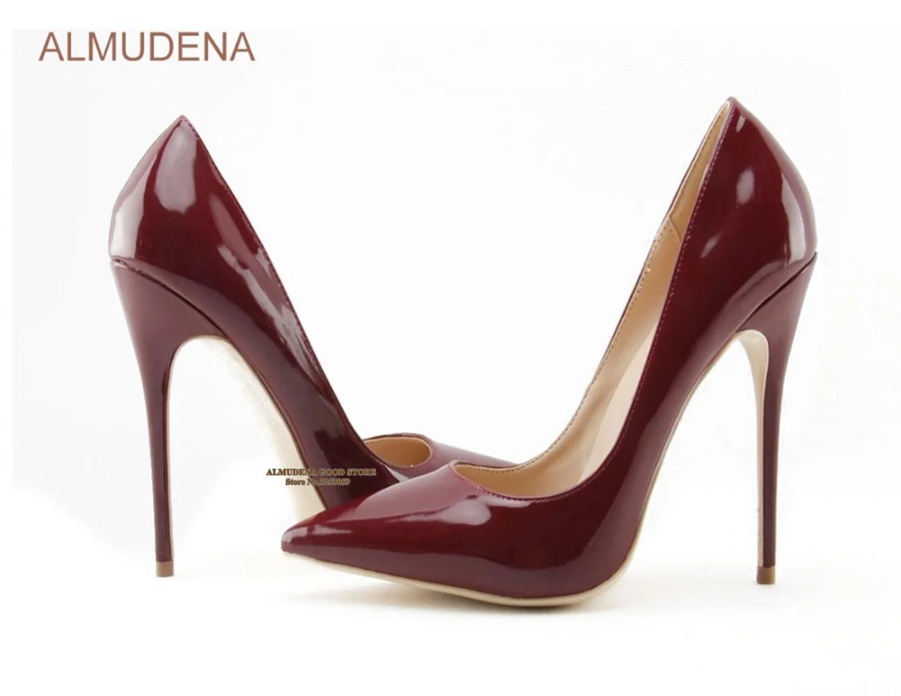 ALMUDENA مثير بورجوندي مرآة أح - مراجعة Women'S Shoes Burgundy وسعره