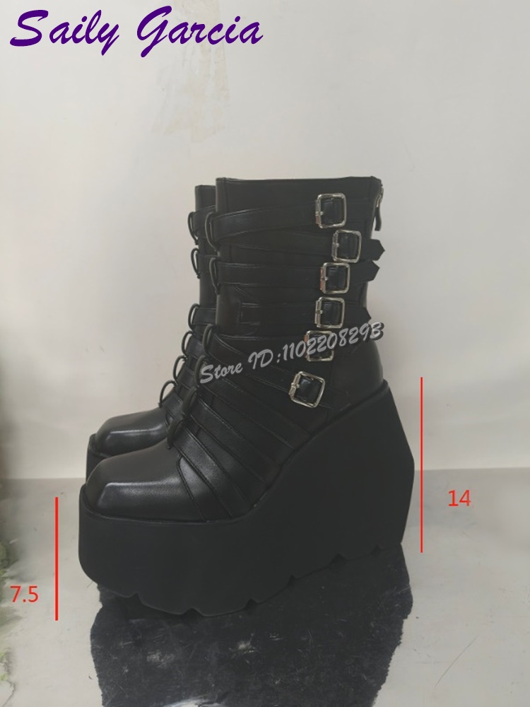 فاسق حزام مشبك منصة دراجة ناري - مراجعة Women'S Shoes Y2K وسعره