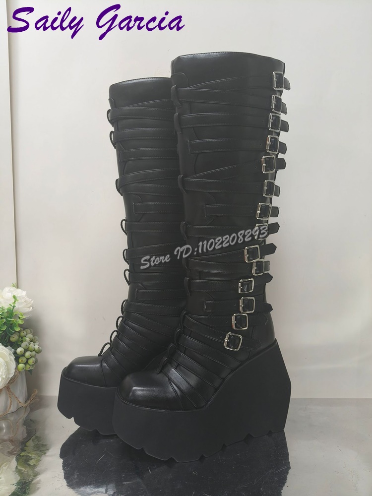 فاسق حزام مشبك منصة دراجة ناري - مراجعة Women'S Shoes Y2K وسعره