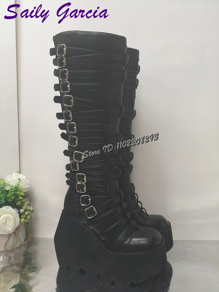 فاسق حزام مشبك منصة دراجة ناري - مراجعة Women'S Shoes Y2K وسعره