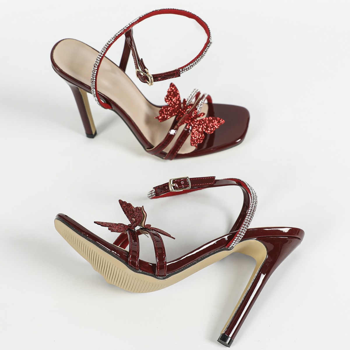 Sandalias De Mujer Verano 2025 - مراجعة Women'S Shoes Burgundy وسعره