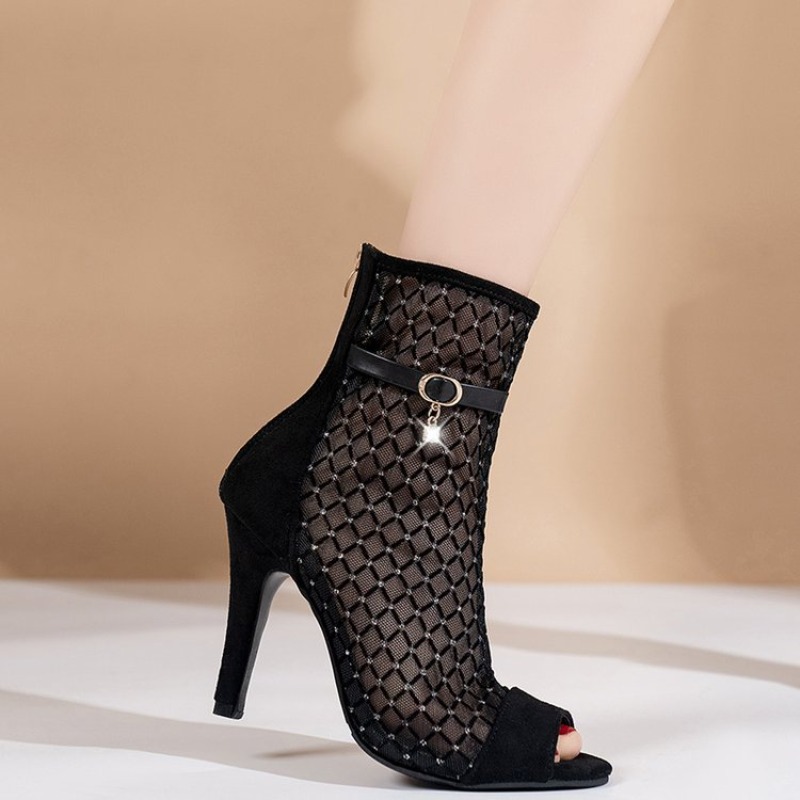 صنادل نسائية سوداء جديدة لصيف  - مراجعة Women Shoes Zipper وسعره