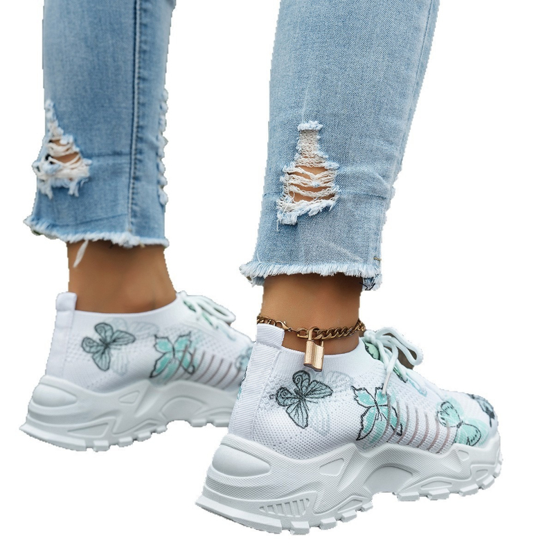 أحذية رياضية نسائية بطبعة فراش - مراجعة Women'S Shoes Com وسعره