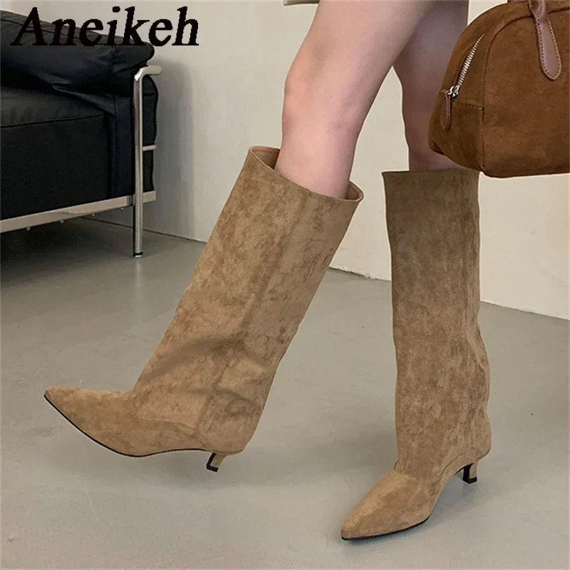 Aneikeh الخريف الشتاء أشار تو  - مراجعة Women'S Shoes Chelsea وسعره