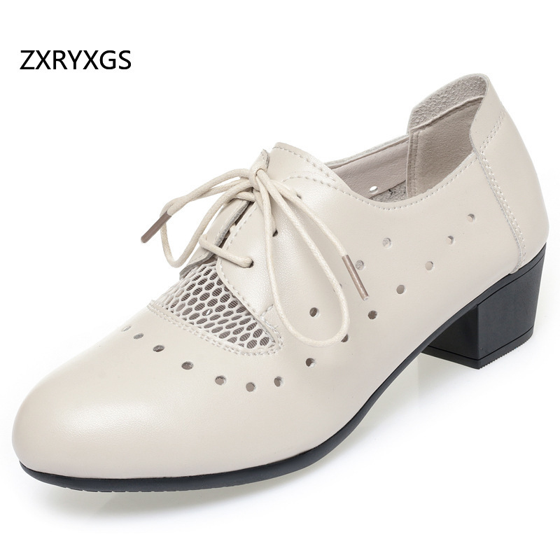 ZXRYXG 2025 الربيع الصيف جلد ط - مراجعة Women Shoes Size 4 In Cm وسعره