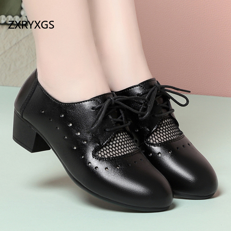 ZXRYXG 2025 الربيع الصيف جلد ط - مراجعة Women Shoes Size 4 In Cm وسعره