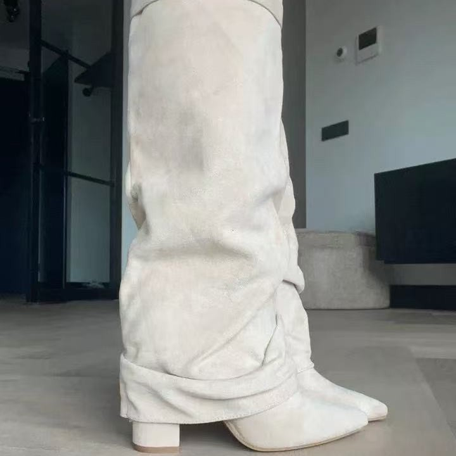 المرأة من جلد الغزال القهوة ال - مراجعة Block Heel Ankle Boots وسعره